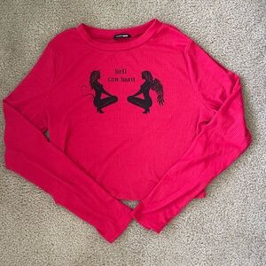 Fashion Nova Angel/Devil girl shirt